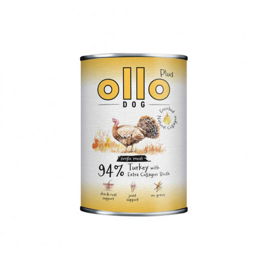 OLLO PLUS KOLAGEN MOKRA KARMA PIES INDYK 400G