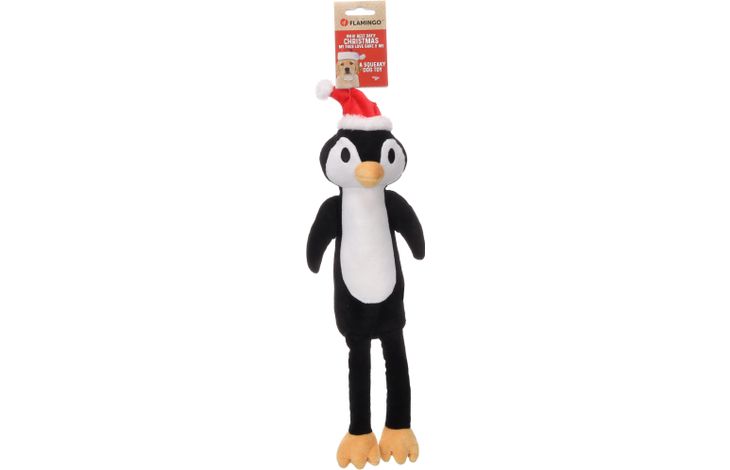 FLAMINGO CHRISTMAS TOY PATRA PENGUIN BLACK 15X9X45CM