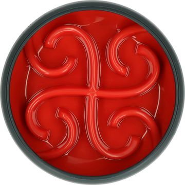 EAT SLOW LIVE LONGER TUMBLE FEEDER MISKA SPOWALNIAJĄCA CZERWONA