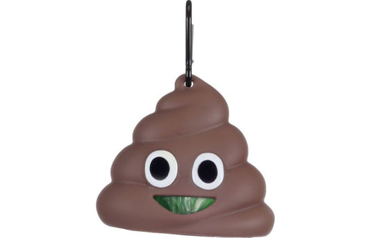 FLAMINGO POO BAG HOLDER DROPPIE BROWN + 1 ROLL 9X5X8,5CM