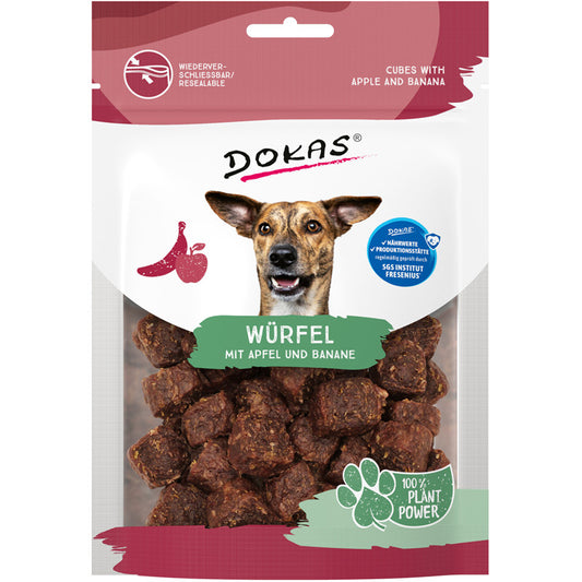 DOKAS WURFEL MIT APFEL UND BANANE 105G