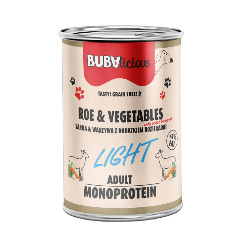 BUBA BUBALICIOUS LIGHT MOKRA KARMA DLA PSA SARNA 400G