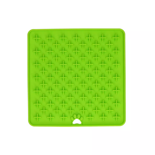 EAT SLOW LIVE LONGER LICK MAT CROSS GROEN