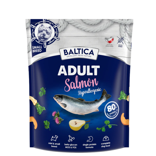 BALTICA HIPOALERGICZNA SUCHA KARMA DLA PSA SALMON XS/S 1KG
