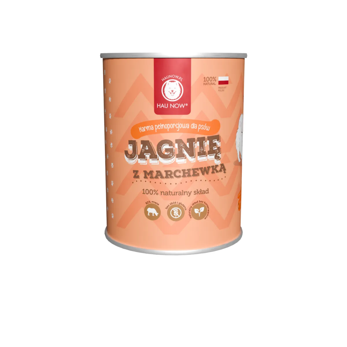HAUNOW MOKRA KARMA DLA PSA JAGNIĘCINA Z MARCHEWKĄ 400G