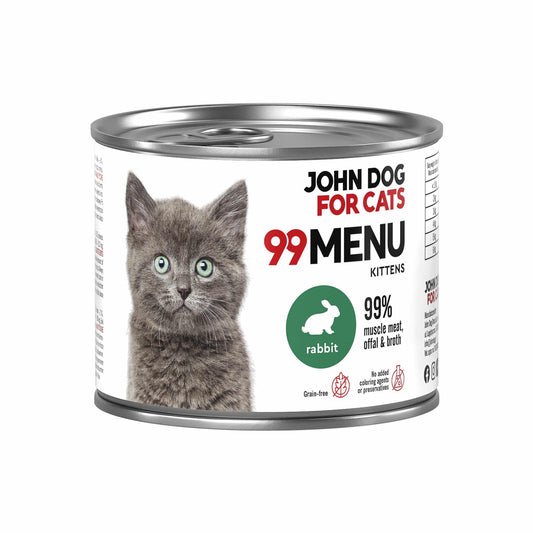 JOHN DOG 99MENU KITTEN MOKRA KARMA KOT KRÓLIK 200G