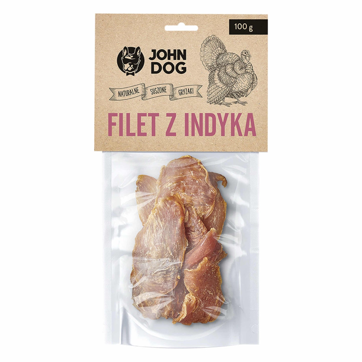JOHN DOG SUSZONY FILET Z INDYKA DLA PSA