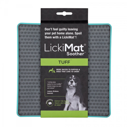 LICKIMAT TUFF SOOTHER TURKUSOWA – TWARDZSZA MATA DO LIZANIA DLA PSA I KOTA