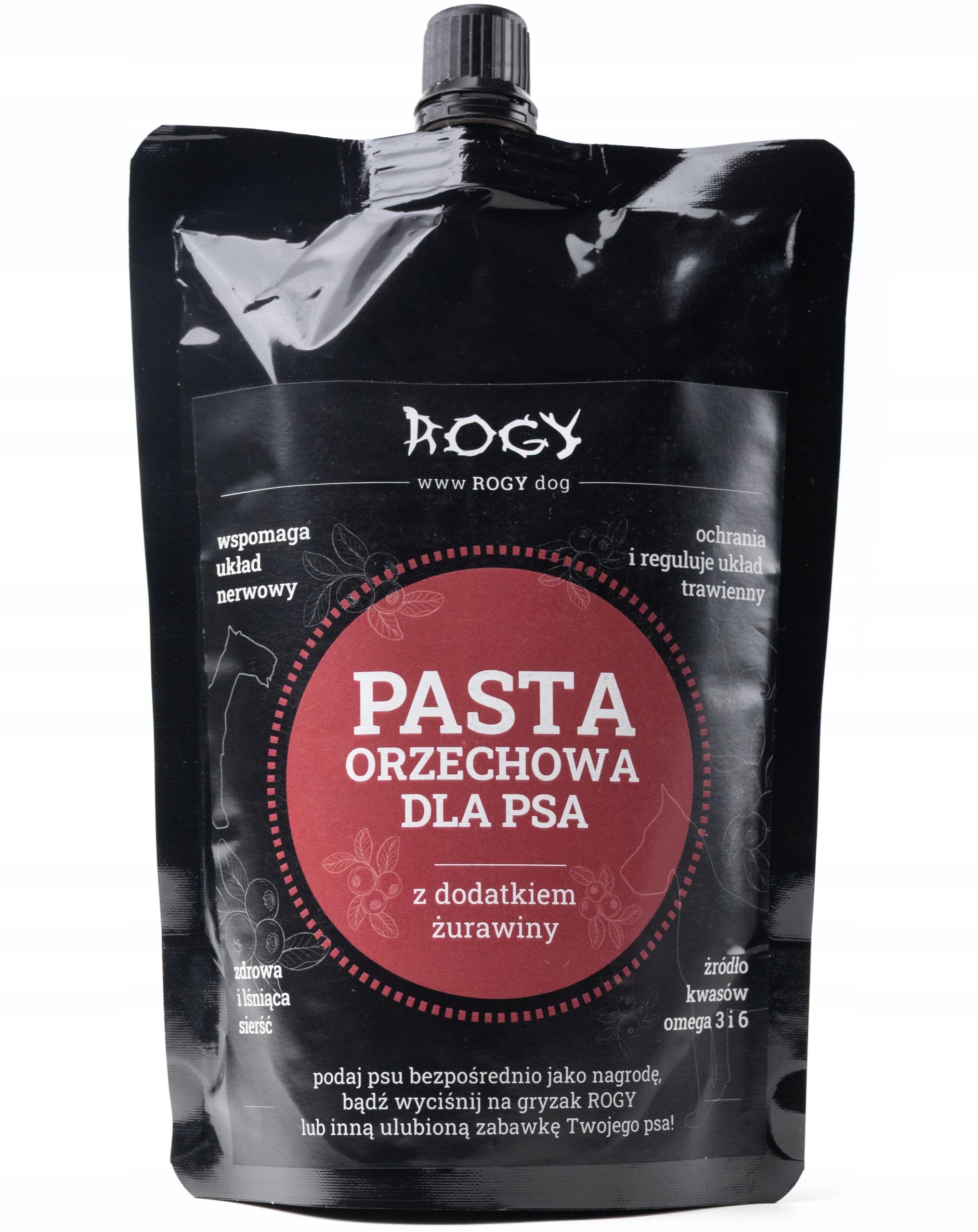 ROGY PASTA ORZECHOWA ŻURAWINOWA 300G
