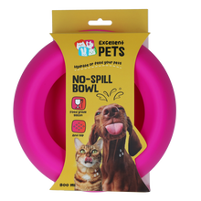 EXCELLENT PETS NO SPILL BOWL PINK M - MISKA