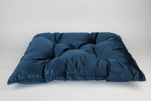 FABVELVET LEGOWISKO DLA PSA, WYMIARY 80/60 CM, VELVET TAPICERSKI - GRANATOWY