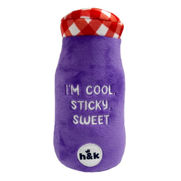 HUXLEY & KENT LULUBELLES POWER PLUSH SNACKERS GRAPE JAM LARGE