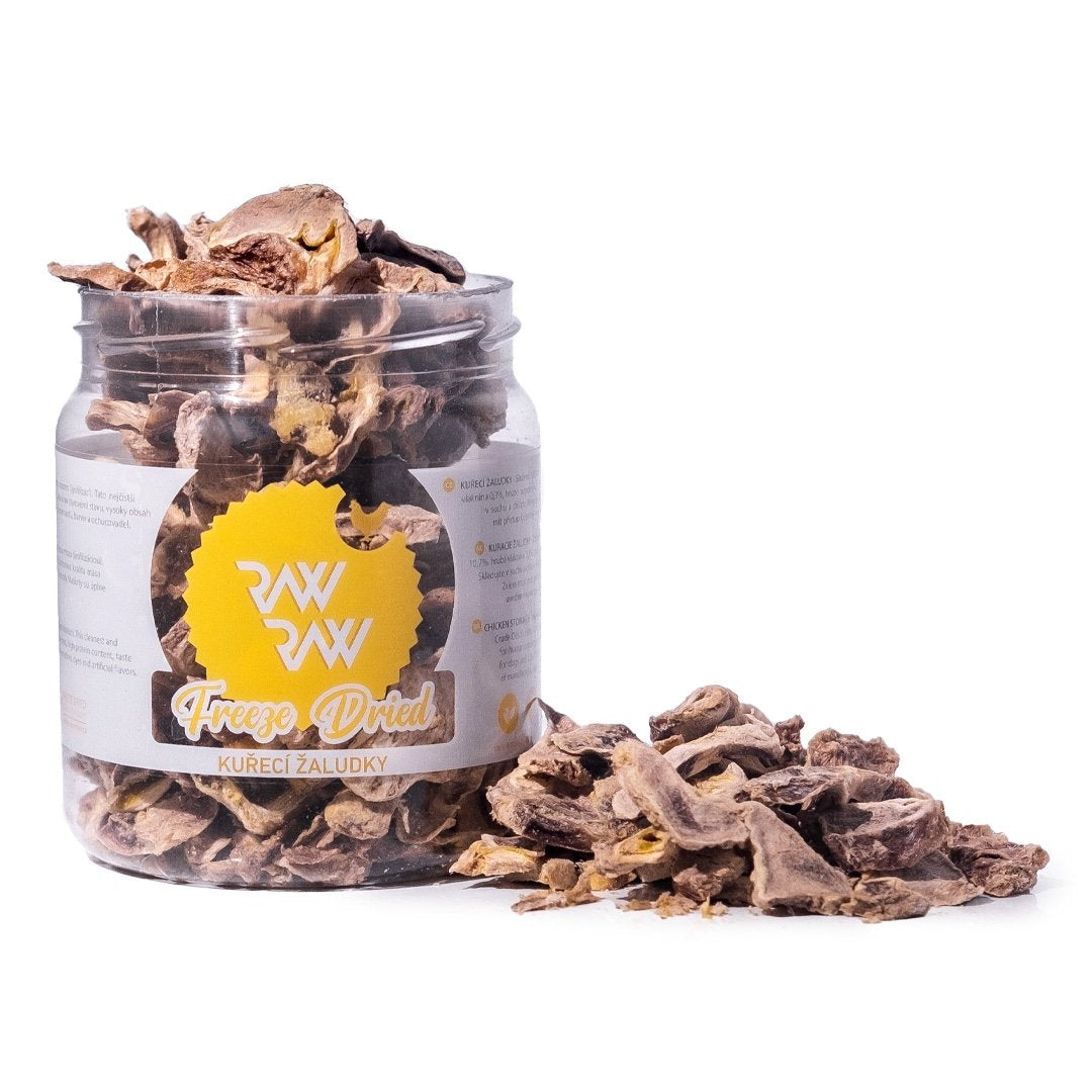 RAW RAW LIOFILIZOWANE ŻOŁĄDKI Z KURCZAKA 60G