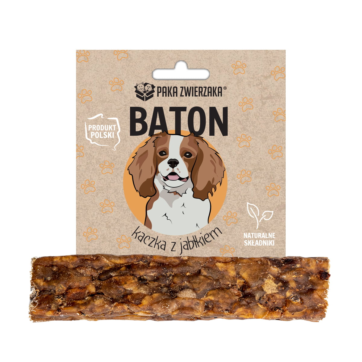 PAKA ZWIERZAKA GRYZAK DLA PSA BATON KACZKA Z JABŁKIEM