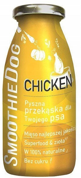 SMOOTHIE DOG CHICKEN 250 ML – NATURALNE SMOOTHIE DLA PSA