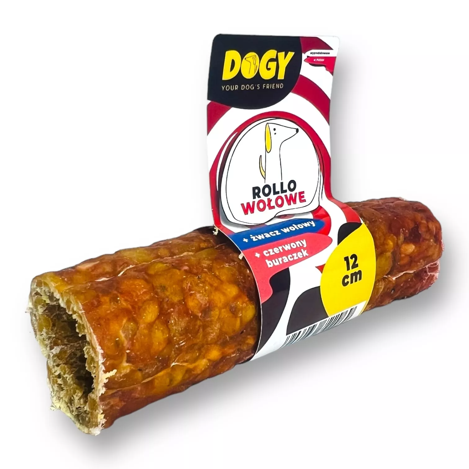 DOGY ROLLO WOŁOWE 12CM DLA PSA- DO WYPEŁNIENIA