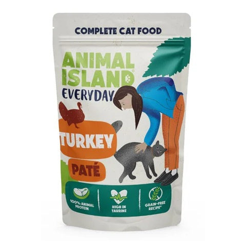 ANIMAL ISLAND MOKRA KARMA KOT EVERYDAY DRÓB Z WOŁOWINA 2SZT INDYK 2SZT 4X 100G