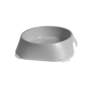 FIBOO MISKA L 700 ML JASNY SZARY - STYLOWA I STABILNA MISECZKA