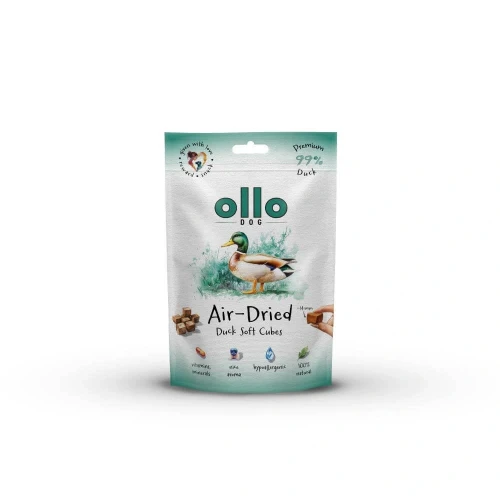 OLLO AIR DRIED PRZYSMAKI DLA PSA TRAINING DUCK CUBES 80G