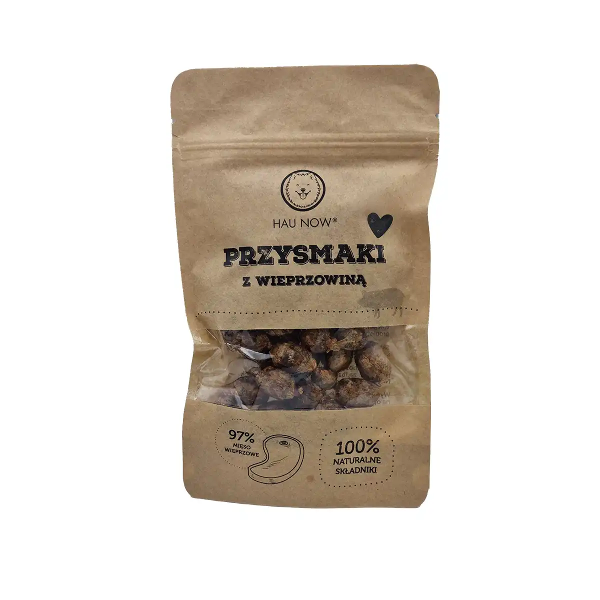 HAUNOW MIĘSNY PRZYSMAK PRZYSMAKI DLA PSA WIEPRZOWINA 100G