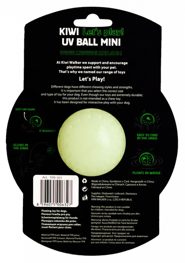 KIWI WALKER LET'S PLAY GLOW BALL MINI