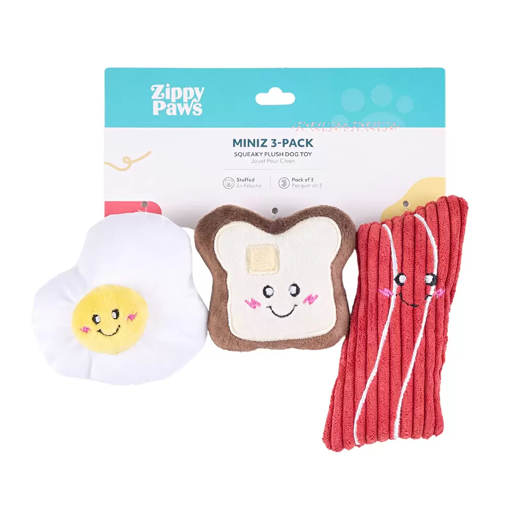 ZIPPY PAWS MINIZ 3PACK BREAKFAST FOODS