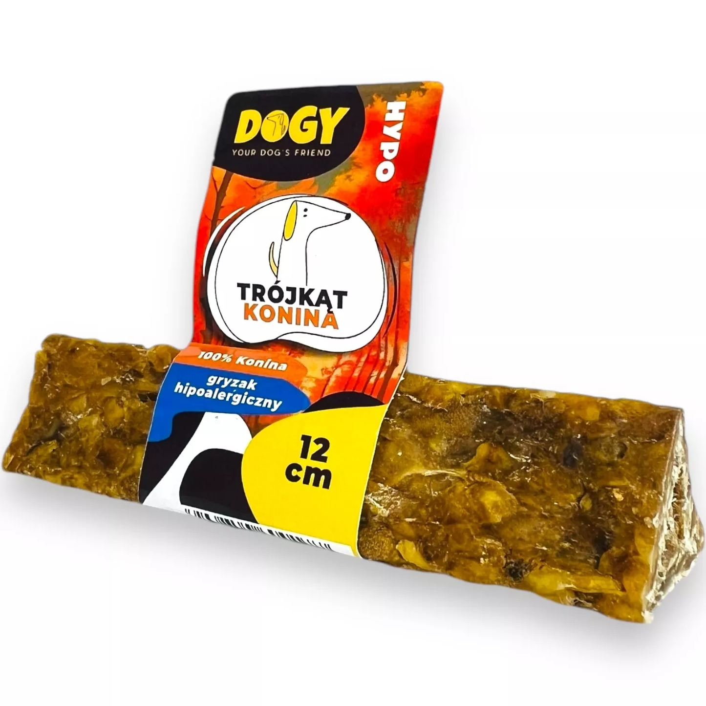 DOGY HYPO TRÓJKĄT Z KONINY 12CM DLA PSA 100% SKÓRA KOŃSKA