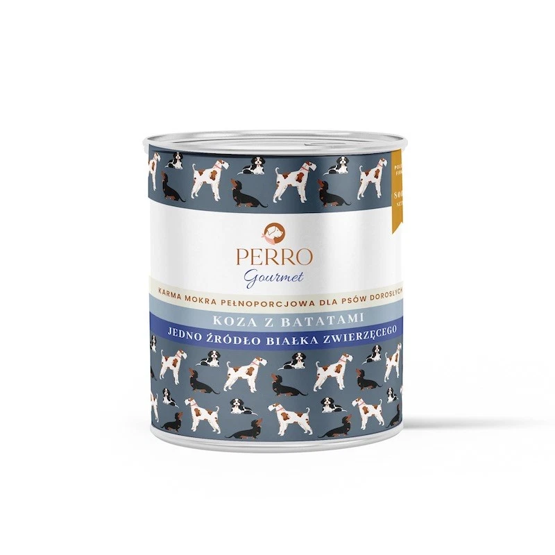 PERRO GOURMET MOKRA KARMA DLA PSA KOZA Z BATATAMI 800G