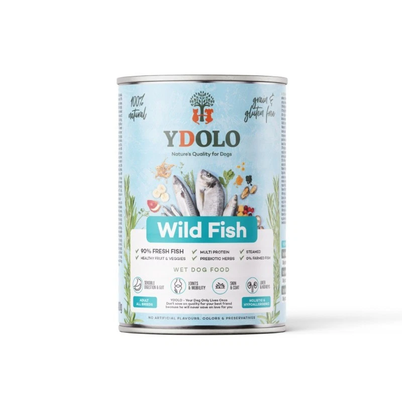 YDOLO MOKRA KARMA DLA PSA WILD FISH 400G