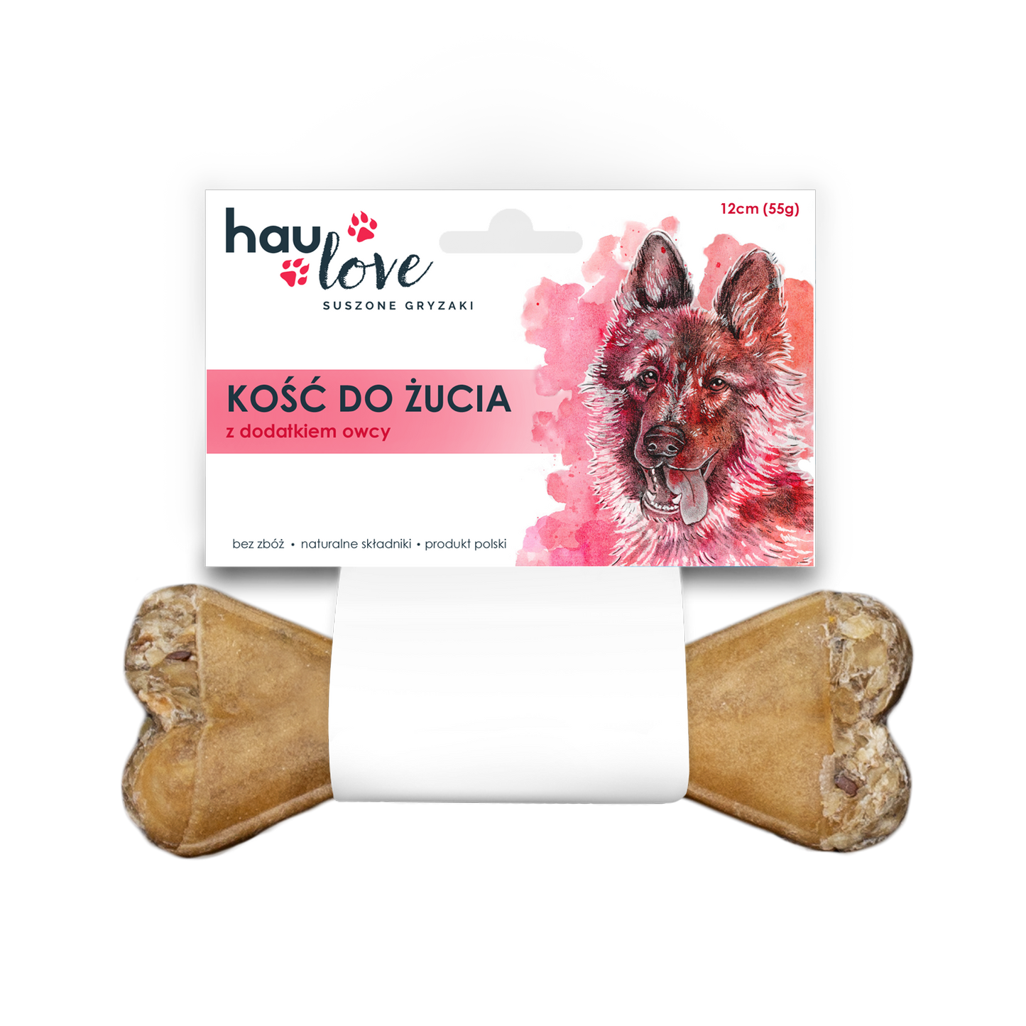 HAULOVE PRZYSMAK DLA PSA KOŚĆ DO ŻUCIA Z DODATKIEM OWCY 17CM