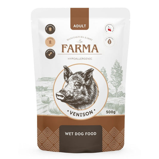 FARMA MOKRA KARMA PIES DZICZYZNA 500G