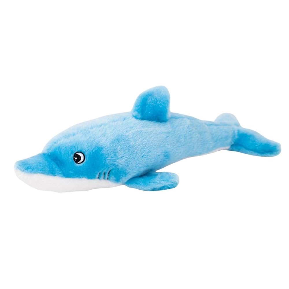 ZIPPYPAWS PLUSZOWY JIGGLERZ DELFIN – WYTRZYMAŁA, PISZCZĄCA ZABAWKA DLA PSA