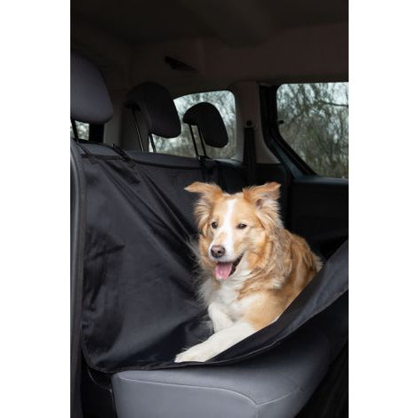FLAMINGO CAR SEAT COVER DEX CAN BE SPLIT IN TWO HAMMOCK MODEL BACK SEAT BLACK
