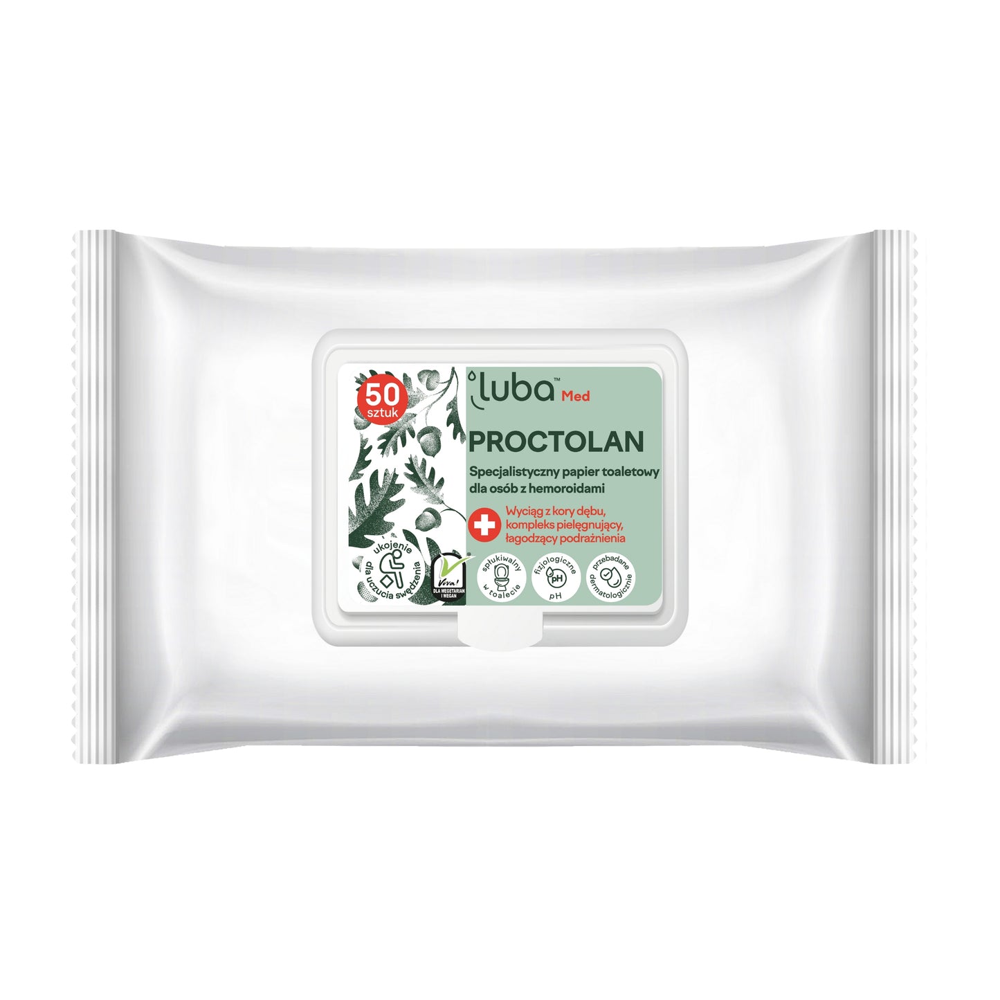 LUBA MED PROCTOLAN NAWILŻANY PAPIER TOALETOWY POP-UP