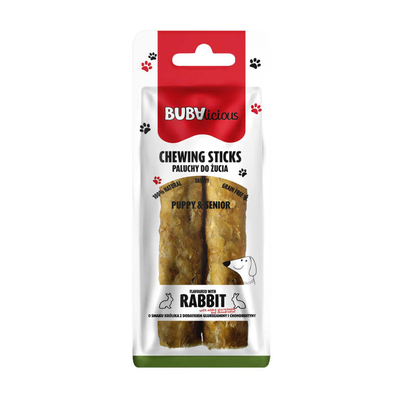 BUBALICIOUS 2X PALUCH PUPPYSENIOR – KRÓLIK + GLUKOZAMINA I CHONDROITYNA WSPARCIE STAWÓW