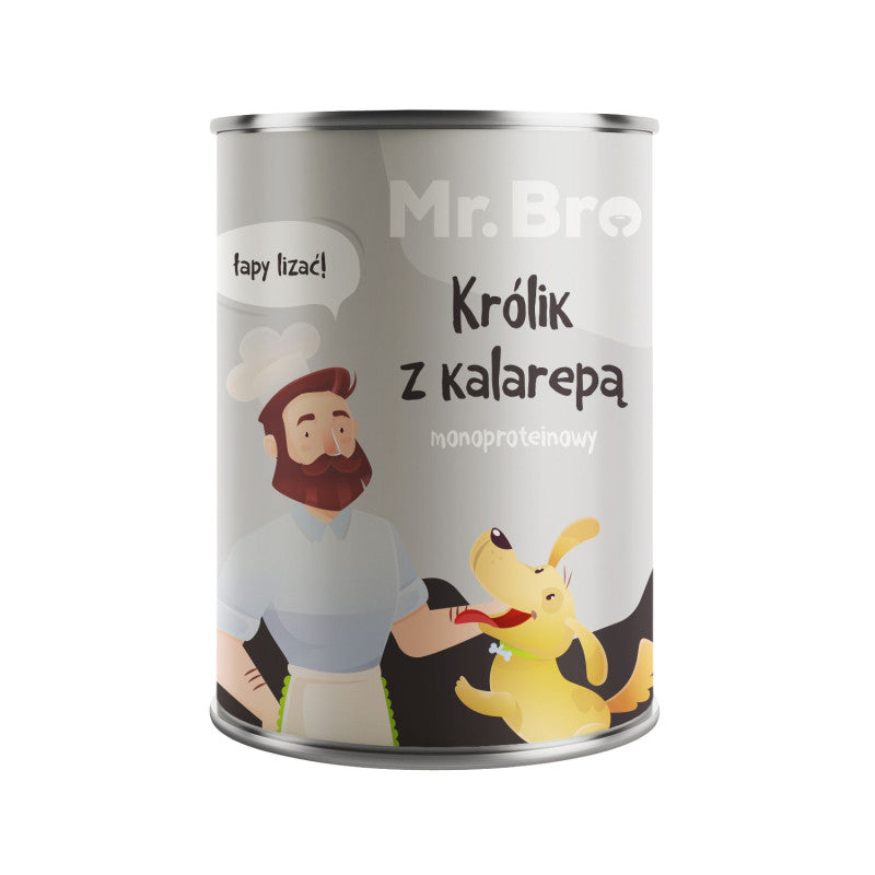MR BRO MOKRA KARMA MONO PIES KRÓLIK Z KALAREPĄ 400G