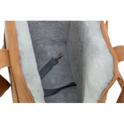 TRIXIE EVELYN TORBA DLA PSA, BRĄZOWA/SZARA, 40×30×20CM