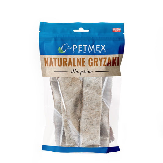 PETMEX SKÓRA WOŁOWA Z FUTREM 15 CM 100G