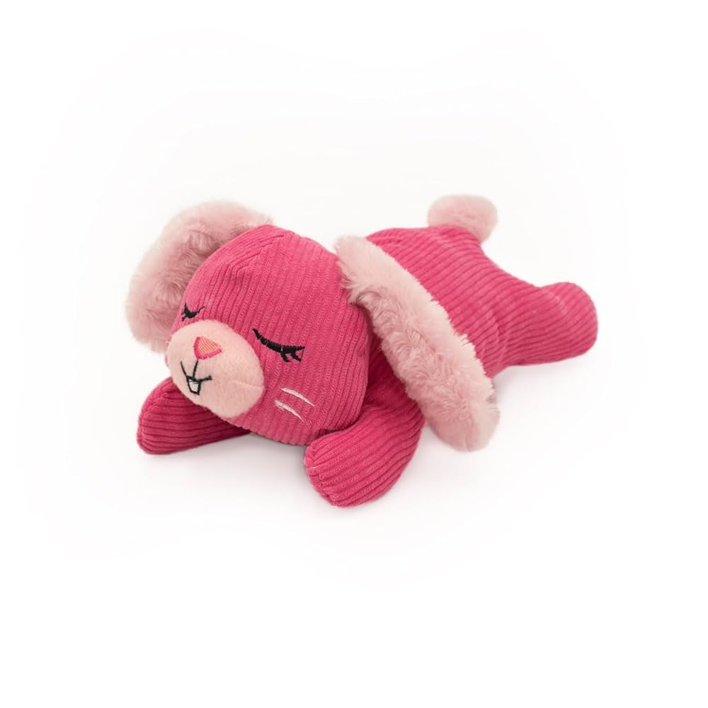 ZIPPYPAWS SNOOZIES SHHHQUEAKER BUNNY – CICHUTKA, PLUSZOWA ZABAWKA DLA PSA Z CICHEM PISZCZKIEM