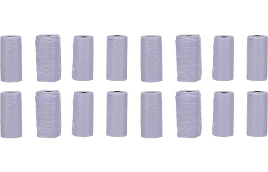 FLAMINGO POOP BAG BASIC PASTEL PURPLE 16X15PCS
