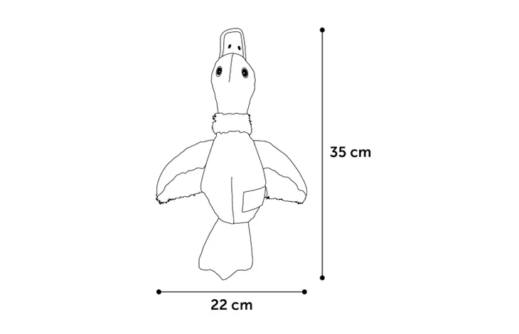 FLAMINGO DT NATURA DELIGHT DUCK MIX 35CM - ZABAWKA DLA PSIAKA