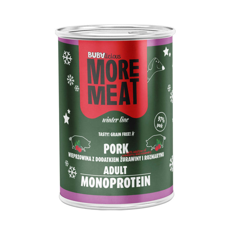 BUBA BUBALICIOUS MONO WINTER LINE MOKRA KARMA DLA PSA WIEPRZOWINA 400G