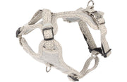 FLAMINGO DOG HARNESS LAGO WHITE & BLACK L 45-71CM 50-80CM 25MM
