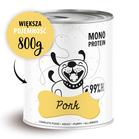 PAKA ZWIERZAKA PEPE MOKRA KARMA DLA PSA WIEPRZOWINA 800G