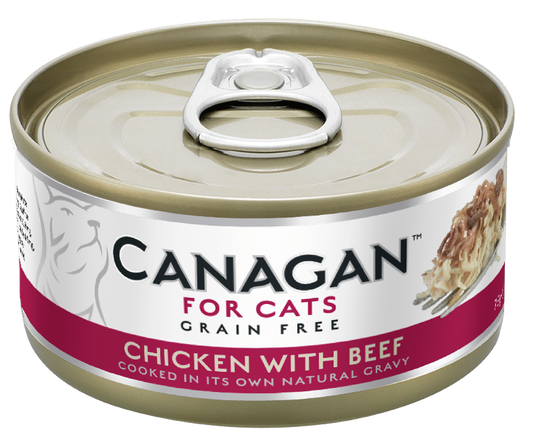 CANAGAN CAT CAN MOKRA KARMA KOT CHICKEN WITH BEEF 75G