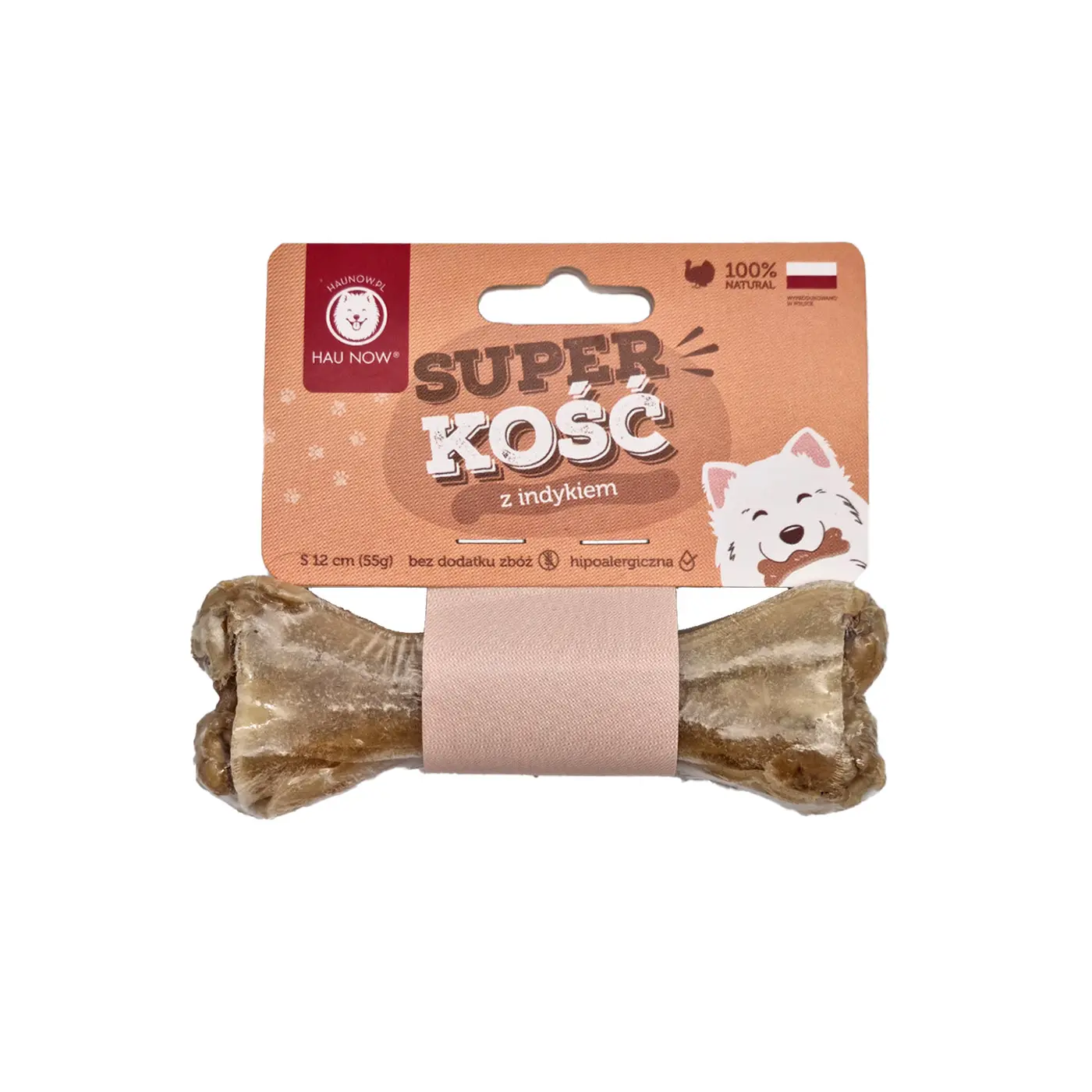 HAUNOW SUPER KOŚĆ GRYZAK DLA PSA INDYK M
