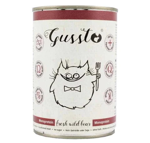 GUSSTO MOKRA KARMA DLA KOTA DZIK 400G