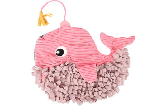FLAMINGO SNIFFING MAT MORGANO SPERM WHALE PINK 38X32X9CM