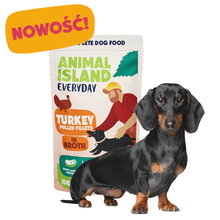 ANIMAL ISLAND EVERYDAY MOKRA KARMA PIES TURKEY PULLED FILLETS 150G