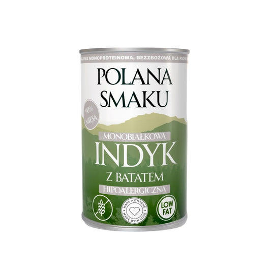 POLANA SMAKU MOKRA KARMA PIES INDYK Z BATATEM 400G